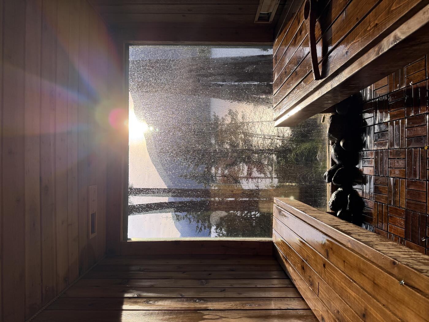 Sauna in the rain